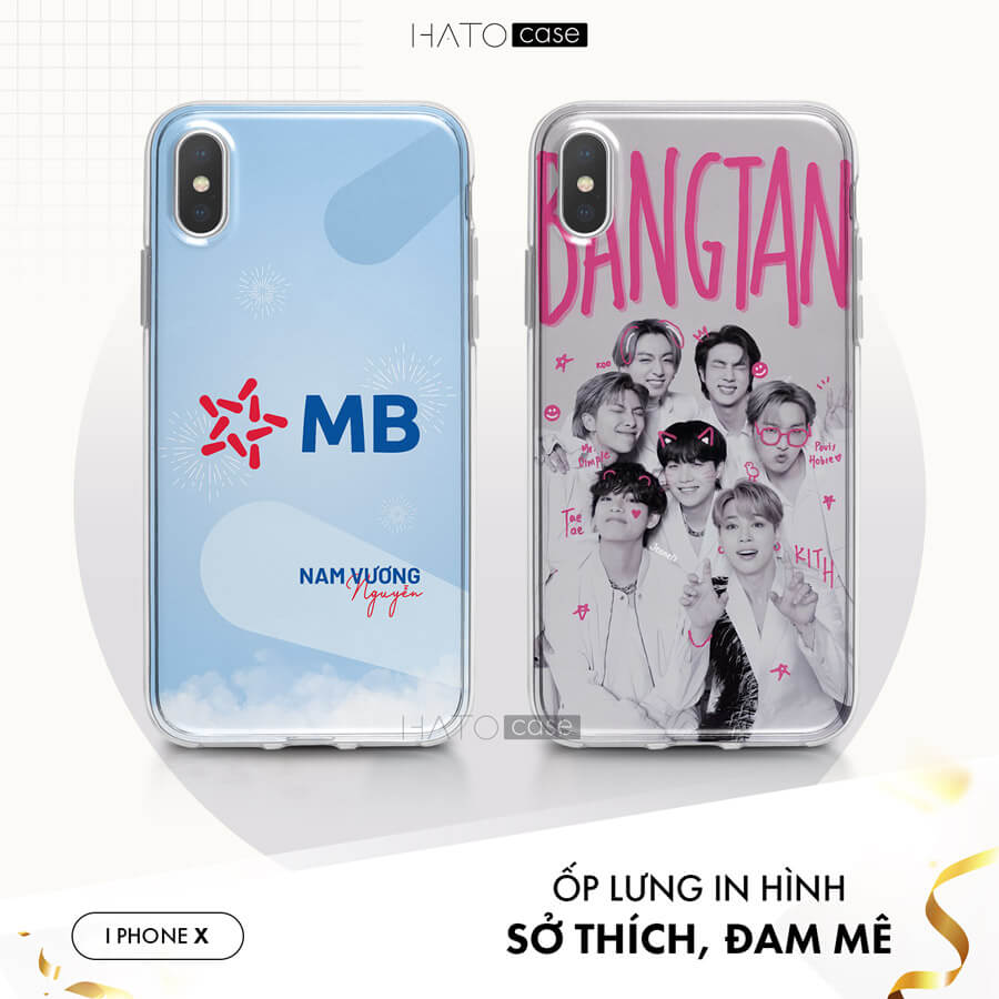 In Ốp Lưng Điện Thoại iPhone X Theo Yêu Cầu