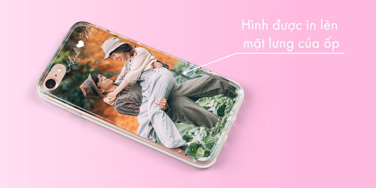 hình được in lên mặt lưng của ốp