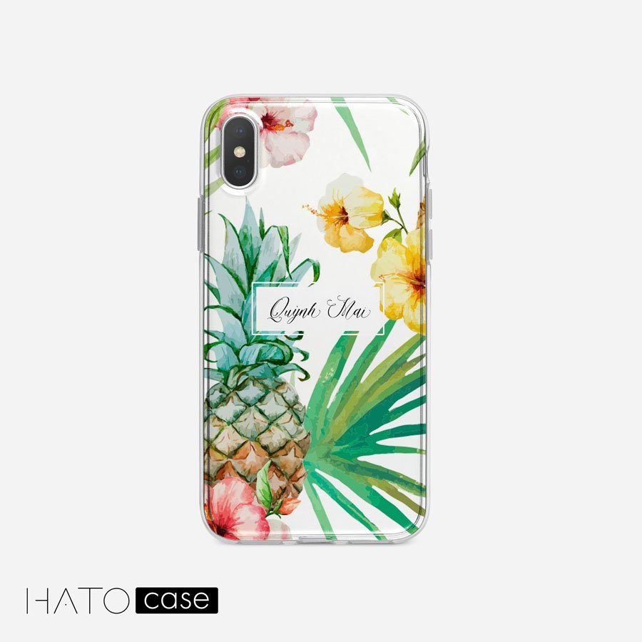 Ốp Lưng Hoa và Lá HL-02, Đẹp – độc – lạ tại HATO Case