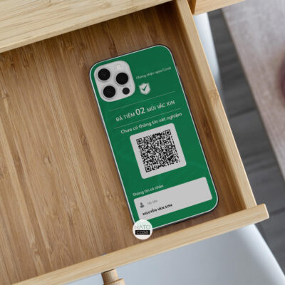 Ốp lưng chứng nhận ngừa Covid