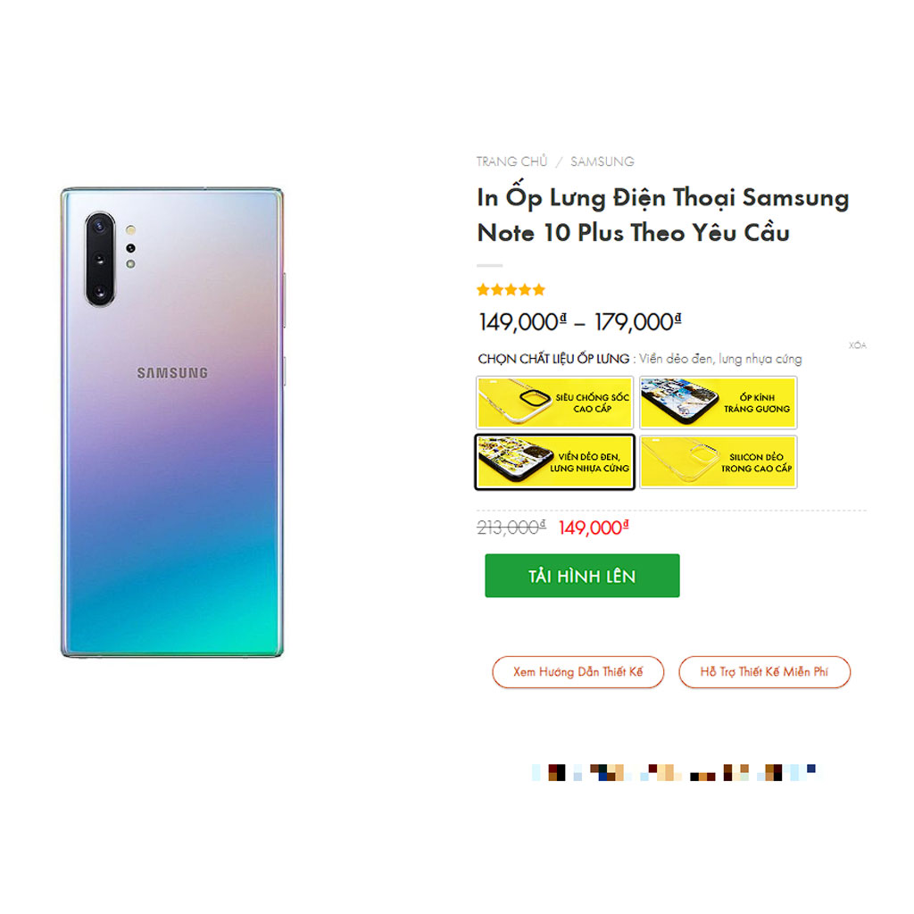 Ốp lưng Samsung Note 10 Plus